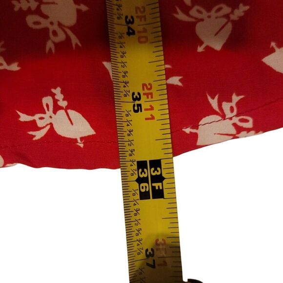 Carol Anderson Vintage Red Collard Dress w/Belt | Size 4 - Picture 9 of 9